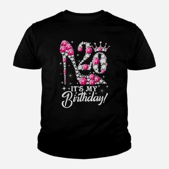 20 Years Old It's My 20Th Birthday Funny Pink Diamond Shoes Youth T-shirt | Crazezy AU