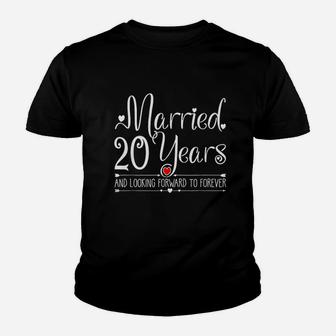 20 Years Wedding Anniversary Gifts For Her Youth T-shirt | Crazezy DE