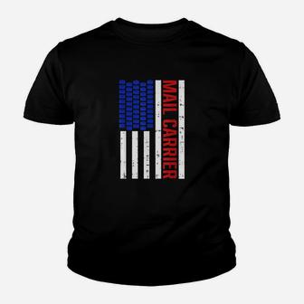 Proud Patriotic Postal Worker American Flag Us Postal Worker Youth T-shirt