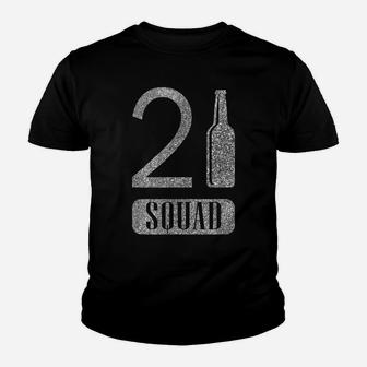 21St Squad Shirt Silver Birthday Funny Gift T Shirt Youth T-shirt | Crazezy AU