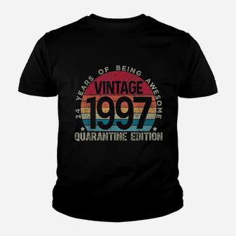 24Th Birthday Vintage 1997 Youth T-shirt | Crazezy UK