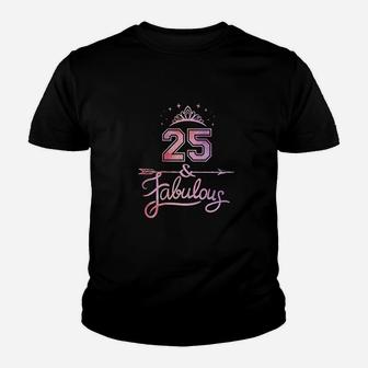 25 Years Old And Fabulous Youth T-shirt | Crazezy CA