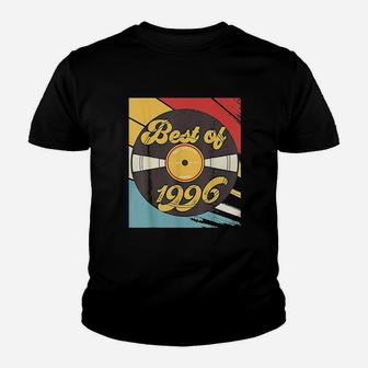 25Th Birthday Record Vintage 1996 Youth T-shirt | Crazezy UK