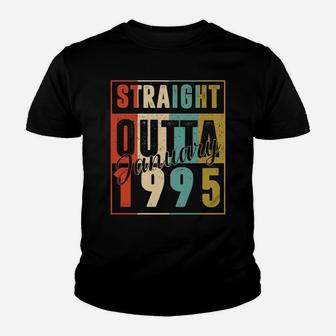 26 Years Old Retro Birthday Gift Straight Outta January 1995 Youth T-shirt | Crazezy CA
