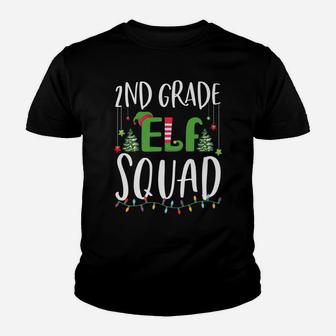 2Nd Grade Elf Squad Funny Teacher And Student Christmas Gift Youth T-shirt | Crazezy DE