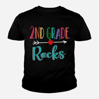 2Nd Grade Rocks Teacher Back To School Youth T-shirt | Crazezy DE