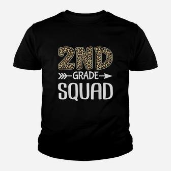 2Nd Grade Squad Leopard Second Grade Teacher Student Youth T-shirt | Crazezy CA