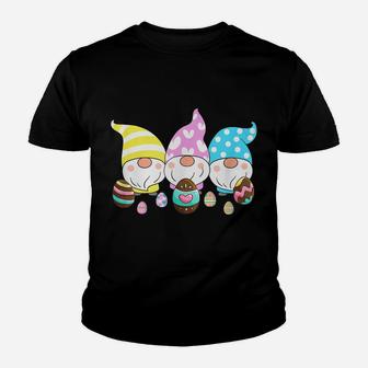 3 Easter Gnomes Pastel Spring Egg Hunt Hunting Candy Eggs Youth T-shirt | Crazezy AU