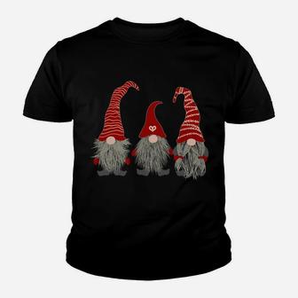 3 Nordic Gnomes Swedish Nisse Tomte Christmas Pajama Gift Youth T-shirt | Crazezy