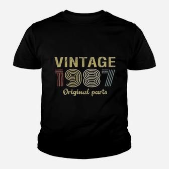 34Th Birthday Vintage 1987 Youth T-shirt | Crazezy