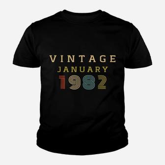38 Year Old Birthday Gift Vintage 1982 January Youth T-shirt | Crazezy AU