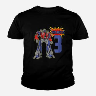 3Rd Birthday Bot Robot Youth T-shirt | Crazezy UK