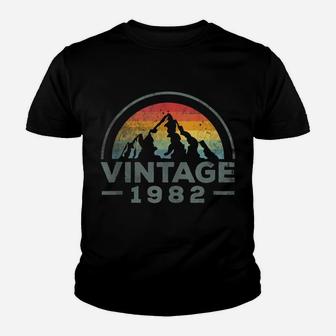 40Th Birthday Vintage 1982 Hiking Mountaineer Youth T-shirt | Crazezy