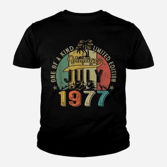 44Th Birthday Gift Men Women Legend Since July 1977 Youth T-shirt | Crazezy