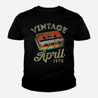 45 Year Old Vintage April 1975 Cassette Tape 45Th Birthday Youth T-shirt | Crazezy CA