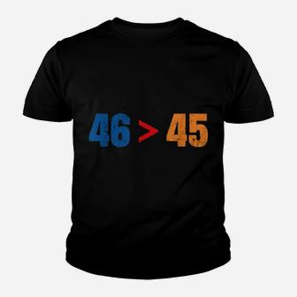 46 Is Greater Than 45 Distressed Youth T-shirt - Monsterry DE