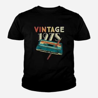 46 Years Old Gifts Vintage 1975 Music Cassette 46Th Birthday Youth T-shirt | Crazezy DE