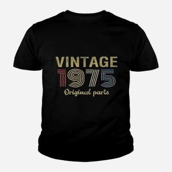 46Th Birthday Gift Retro Birthday Vintage 1975 Original Parts Youth T-shirt | Crazezy