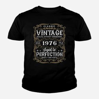 46Th Birthday Vintage Gift Perfection Aged 1976 46 Yrs Old Youth T-shirt | Crazezy