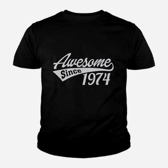 47Th Birthday Gift Awesome Since 1974 Youth T-shirt | Crazezy