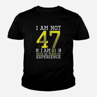 47Th Birthday Man Woman 47 Year Old Gift Youth T-shirt | Crazezy DE