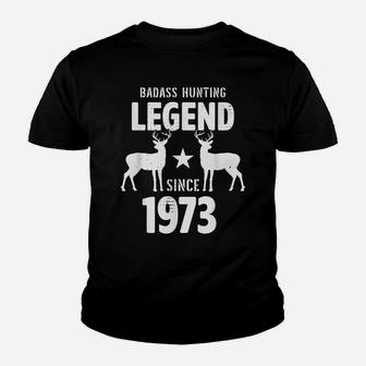 48 Year Old Men Women 1973 Hunter Hunting Gifts For Birthday Youth T-shirt | Crazezy