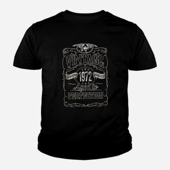 49Th Birthday Gift Vintage 1972 Aged To Perfection Youth T-shirt | Crazezy UK