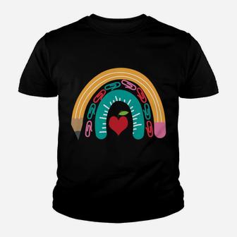 4K Crew, Funny Boho Rainbow For Teachers Sweatshirt Youth T-shirt | Crazezy