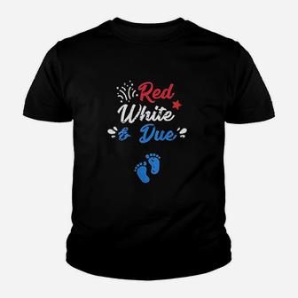 4Th Of July Announcement Red White And Due Youth T-shirt | Crazezy AU