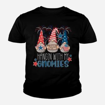 4Th Of July Gnomes Hangin' With My Gnomies Summer July 4Th Sweatshirt Youth T-shirt | Crazezy