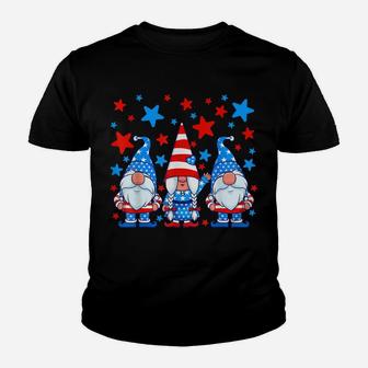 4Th Of July Gnomes Patriotic American Flag Cute Gnome Women Youth T-shirt | Crazezy UK