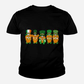 5 Cute Irish Gnomes Leprechauns Lucky Green Shamrocks Sweatshirt Youth T-shirt | Crazezy CA