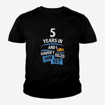 5 Years Anniversary Youth T-shirt | Crazezy