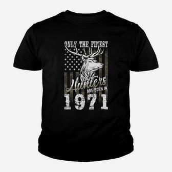 50Th Birthday Gift For 50 Year Old Deer Hunter Hunting 1971 Youth T-shirt | Crazezy AU
