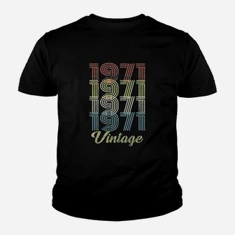50Th Birthday Gift Retro Birthday 1971 Vintage Youth T-shirt | Crazezy CA