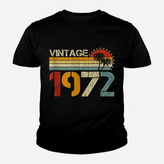 50Th Birthday Gift Vintage 1972 50 Year Old Retro Men Women Youth T-shirt | Crazezy