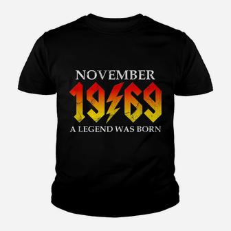 50Th Birthday November 1969 Fifty Year Old Men Legend Gift Youth T-shirt | Crazezy CA