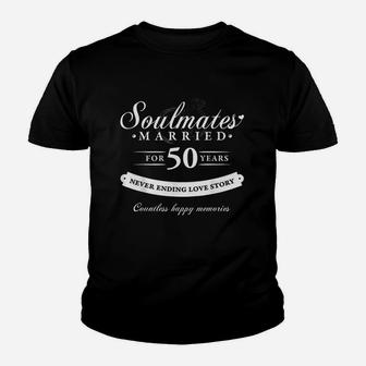 50Th Wedding Anniversary 50 Years Of Marriage Gift Youth T-shirt | Crazezy CA