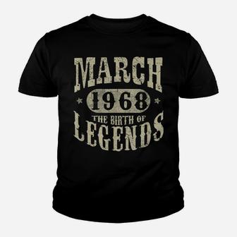 51 Years 51St Birthday March 1968 Birth Of Legend Tshirt Youth T-shirt | Crazezy DE