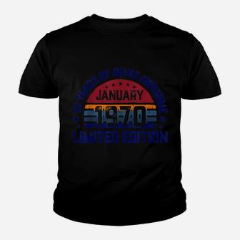 51 Years Old, Vintage 51St Birthday, Made In January 1970 Youth T-shirt | Crazezy DE