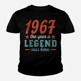 51St Birthday Year 1967 T Shirt The Year A Legend Was Born Youth T-shirt | Crazezy DE