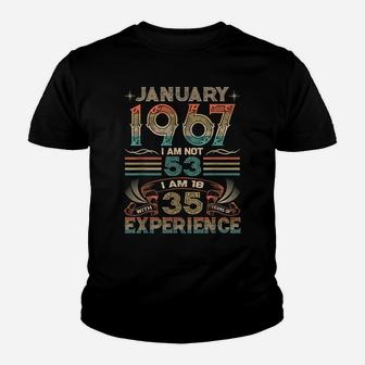 53 Year Old Gift 53Rd Birthday Gift January 1967 Youth T-shirt | Crazezy