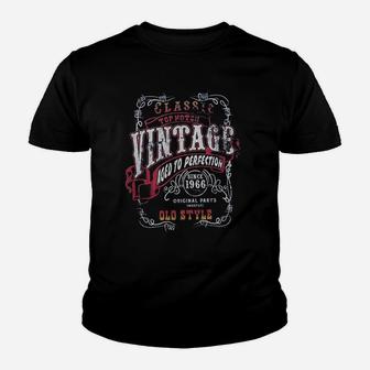 55Th Birthday Gift Vintage 1966 Aged To Perfection Stugis Youth T-shirt | Crazezy AU