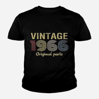 55Th Birthday Retro Birthday Vintage 1966 Original Parts Youth T-shirt | Crazezy UK