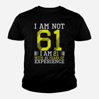 61St Birthday Man Woman 61 Year Old Gift Youth T-shirt | Crazezy