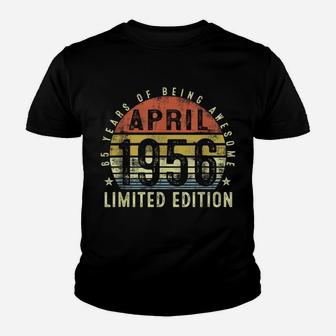 65 Years Old 65Th Birthday Decoration April 1956 Youth T-shirt | Crazezy AU