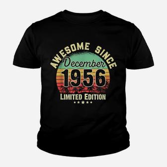 65Th Birthday Gift 65 Years Old Awesome Since December 1956 Youth T-shirt | Crazezy AU