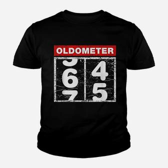 65Th Birthday Oldometer Racing Car Youth T-shirt | Crazezy AU