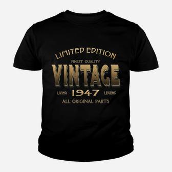 72Nd Birthday Gift 1947 T-Shirt B-Day 72 Year Old Age Yr Youth T-shirt | Crazezy