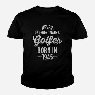 76 Year Old Golfer Golfing 1945 76Th Birthday Youth T-shirt | Crazezy UK
